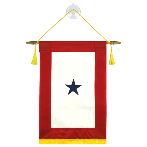 Flag Banner/Blue Star Banner with Suction Cup